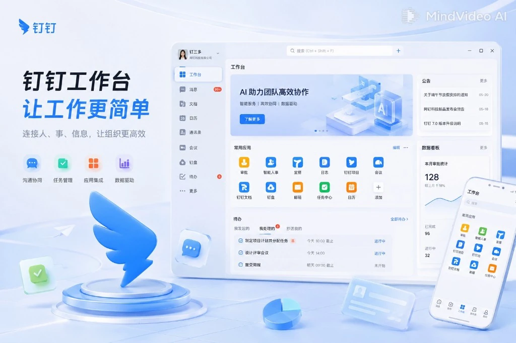 钉钉AI9.0智能办公平台头图